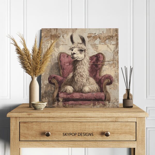 Llama Chair Art