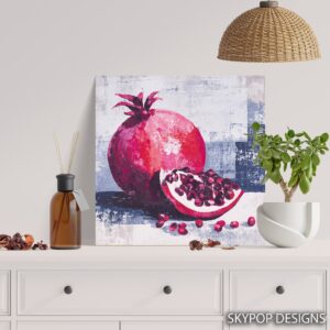 Pomegranate Burst Art