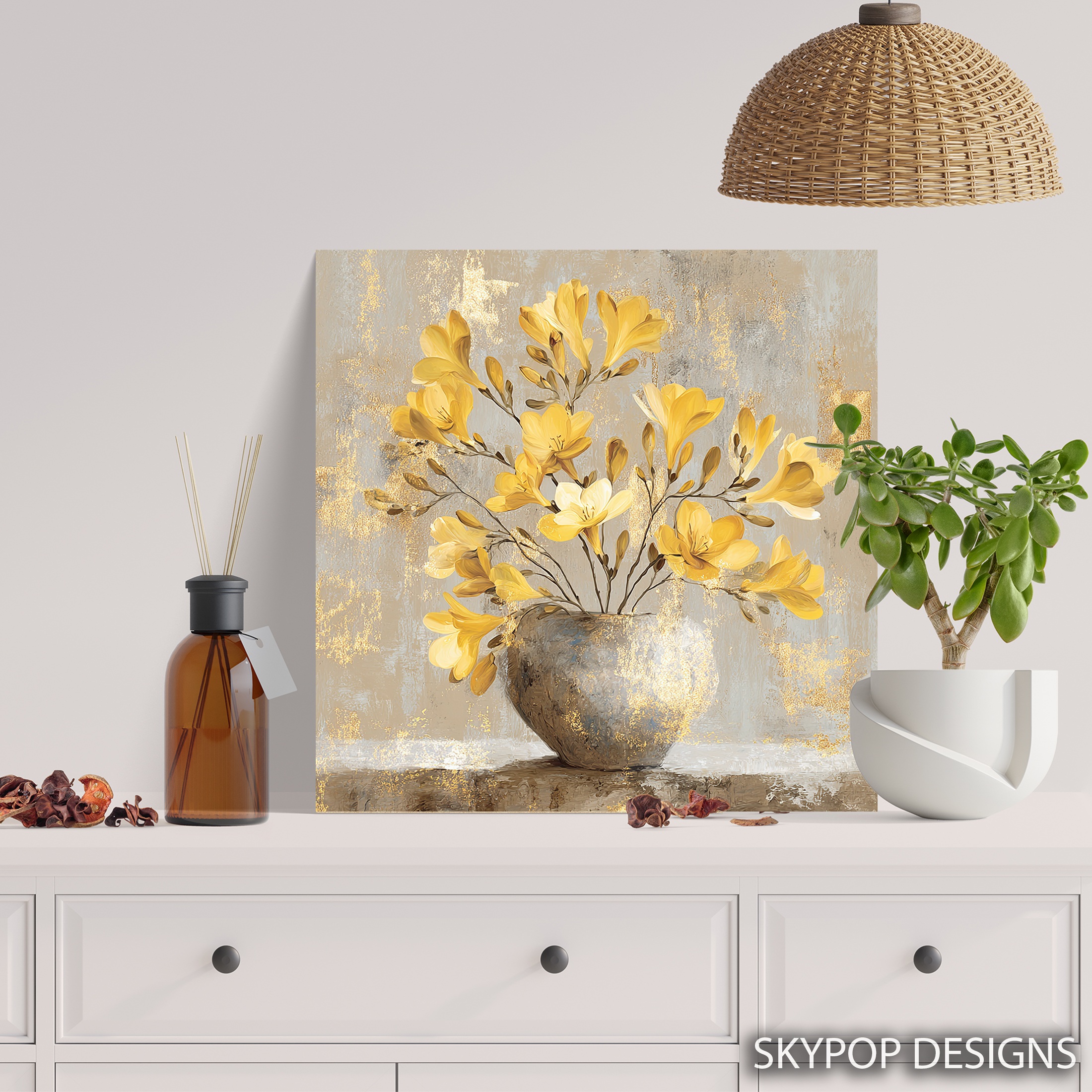 5.jpg Golden Freesia Bouquet Art