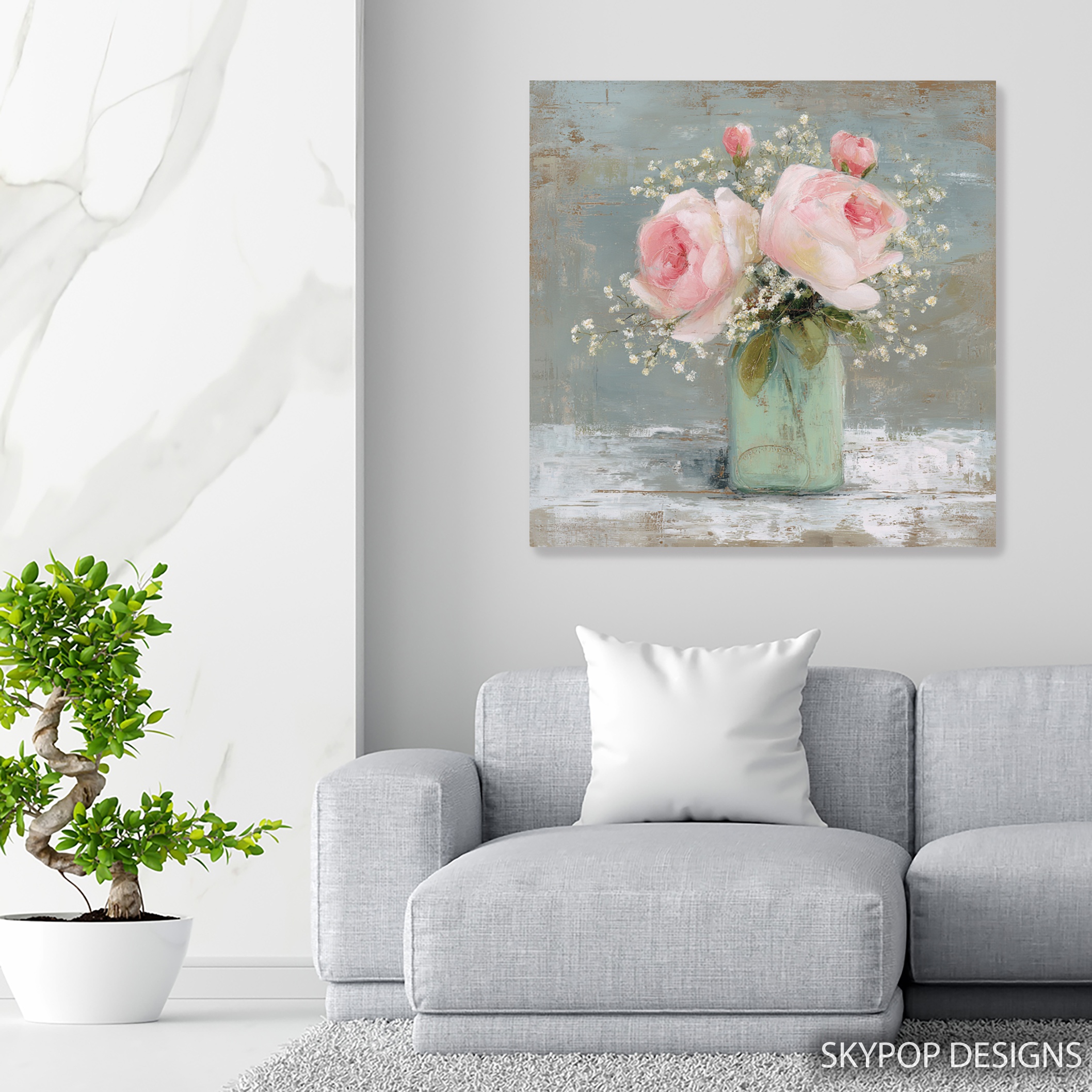 5.jpg Vintage Rose Bouquet Art