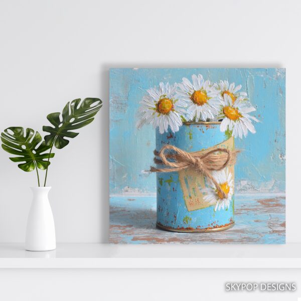 Daisy Tin Can Art