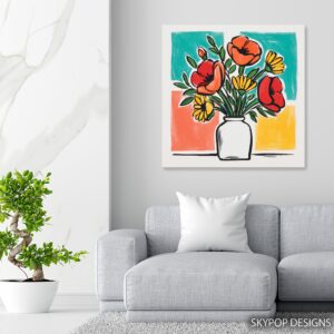 Poppy Bouquet Art