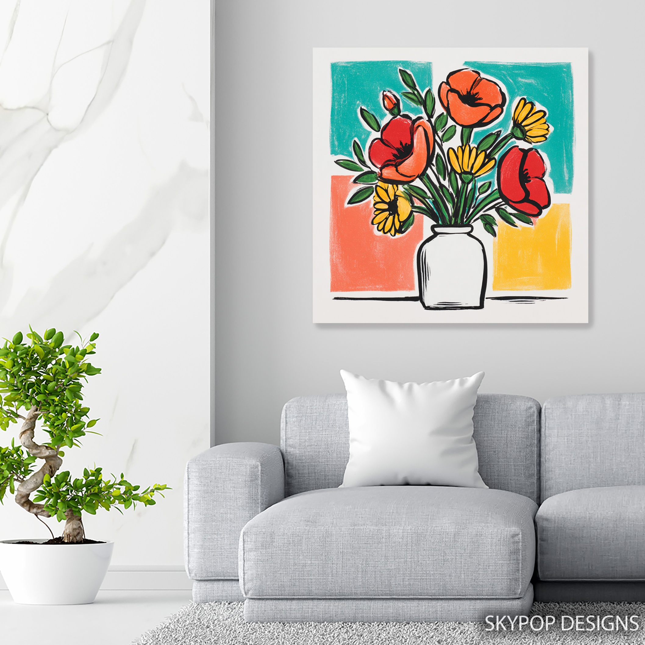5.jpg Poppy Bouquet Art
