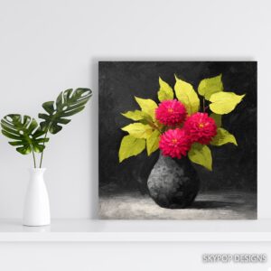 Dahlia Bouquet Art