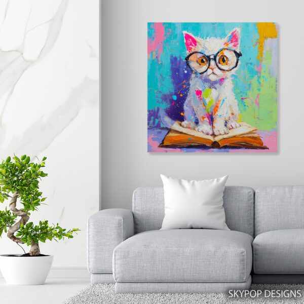 Nerdy Cat Art