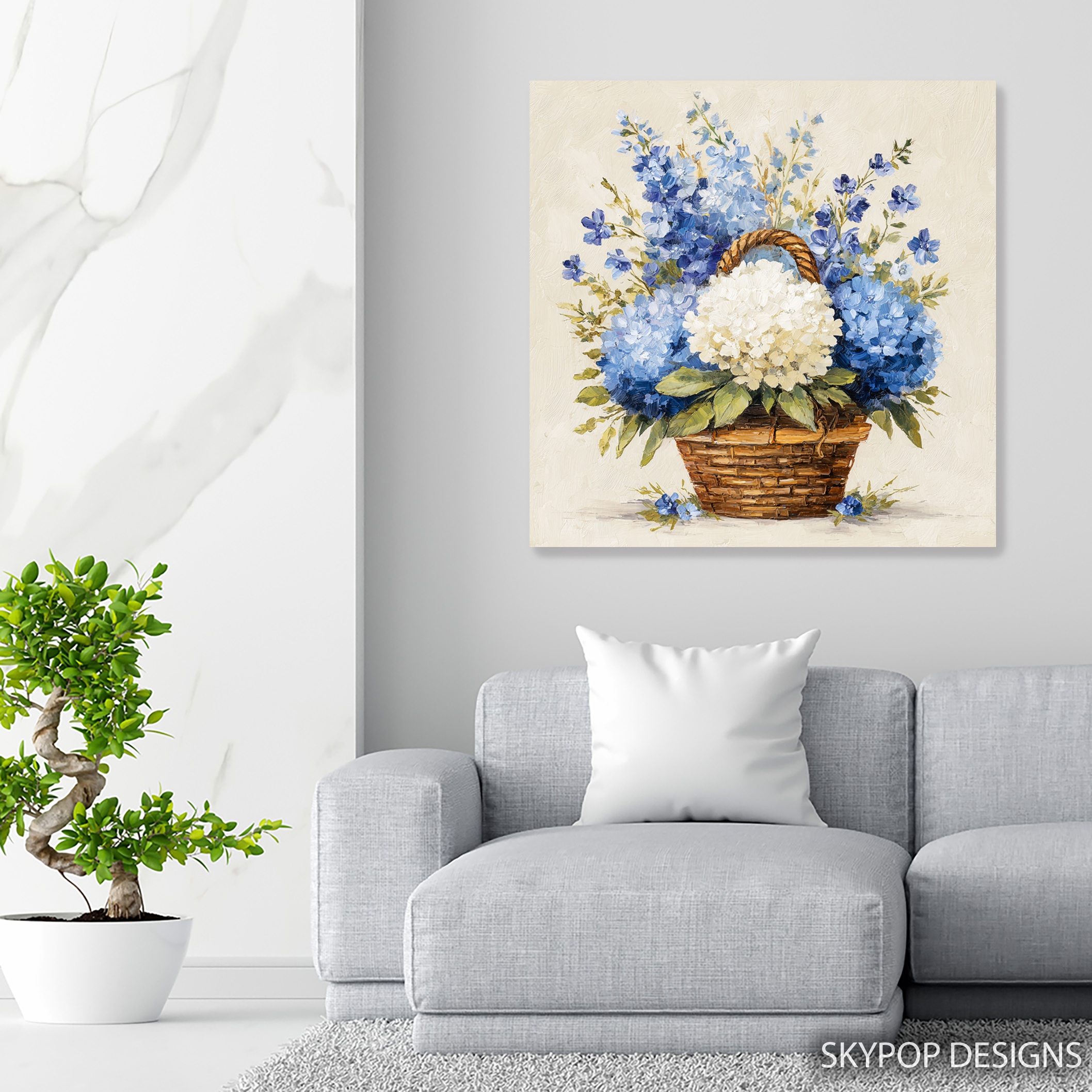 5.jpg Blue Hydrangea Art