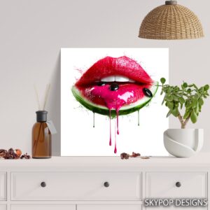 Watermelon Lips Art