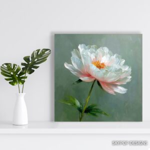 Peony Bloom Art