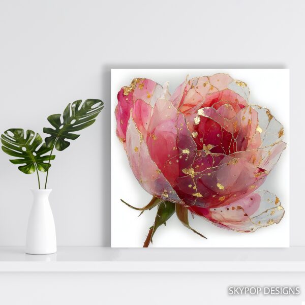 Pink Peony Art