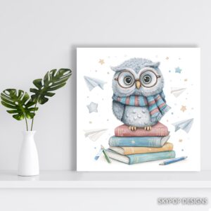Owl Book Art
