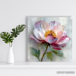 Pink Peony Art
