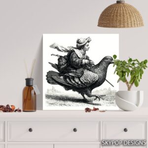Pigeon Rider Art