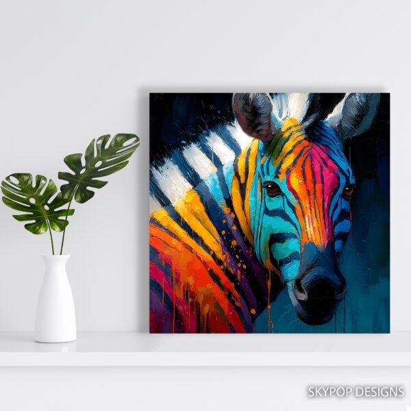 Zebra Splash Art