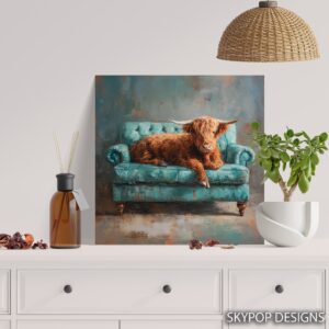 Highland Cow Art