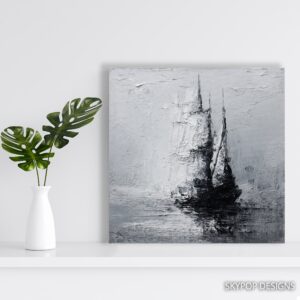 Sailboat Silhouette Art