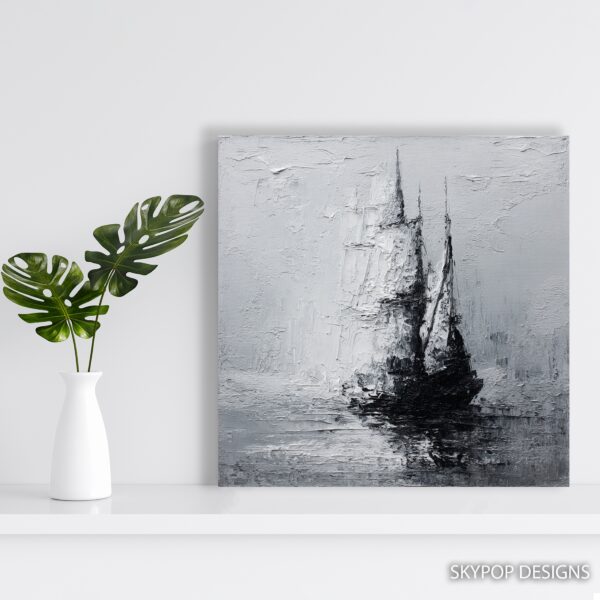 Sailboat Silhouette Art