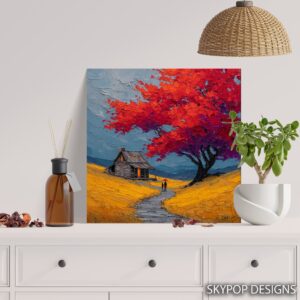 Autumn Cabin Art