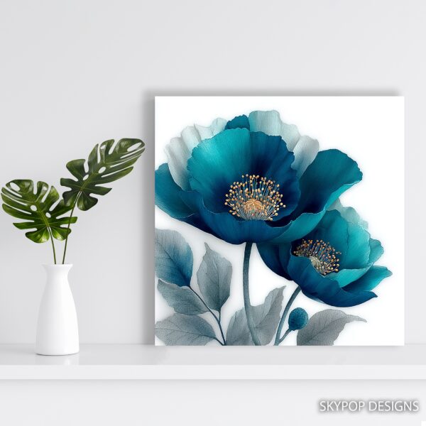 Blue Poppy Art