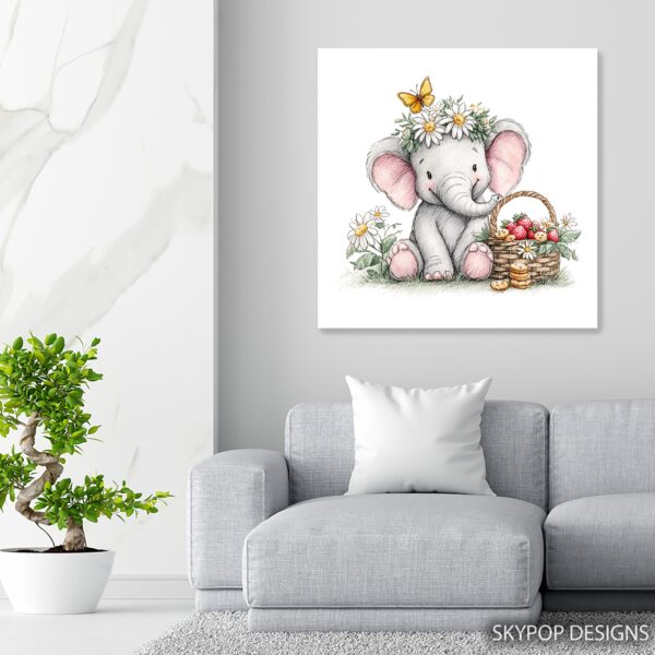 Baby Elephant Art