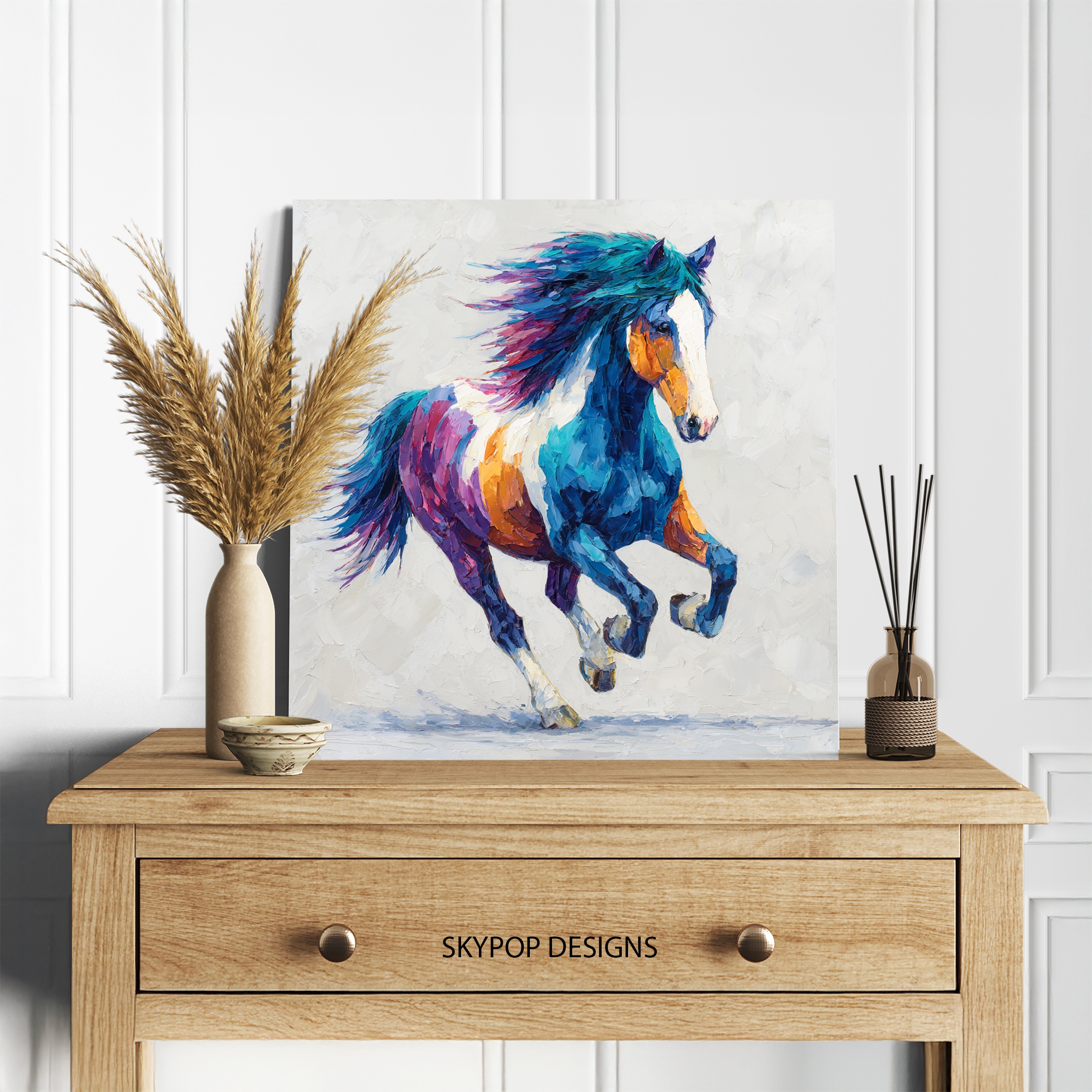 5.jpg Colorful Horse Art