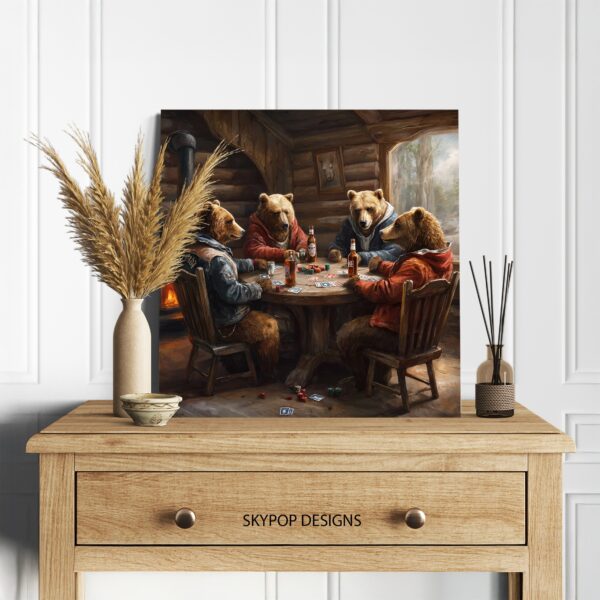 Bear Poker Night Art