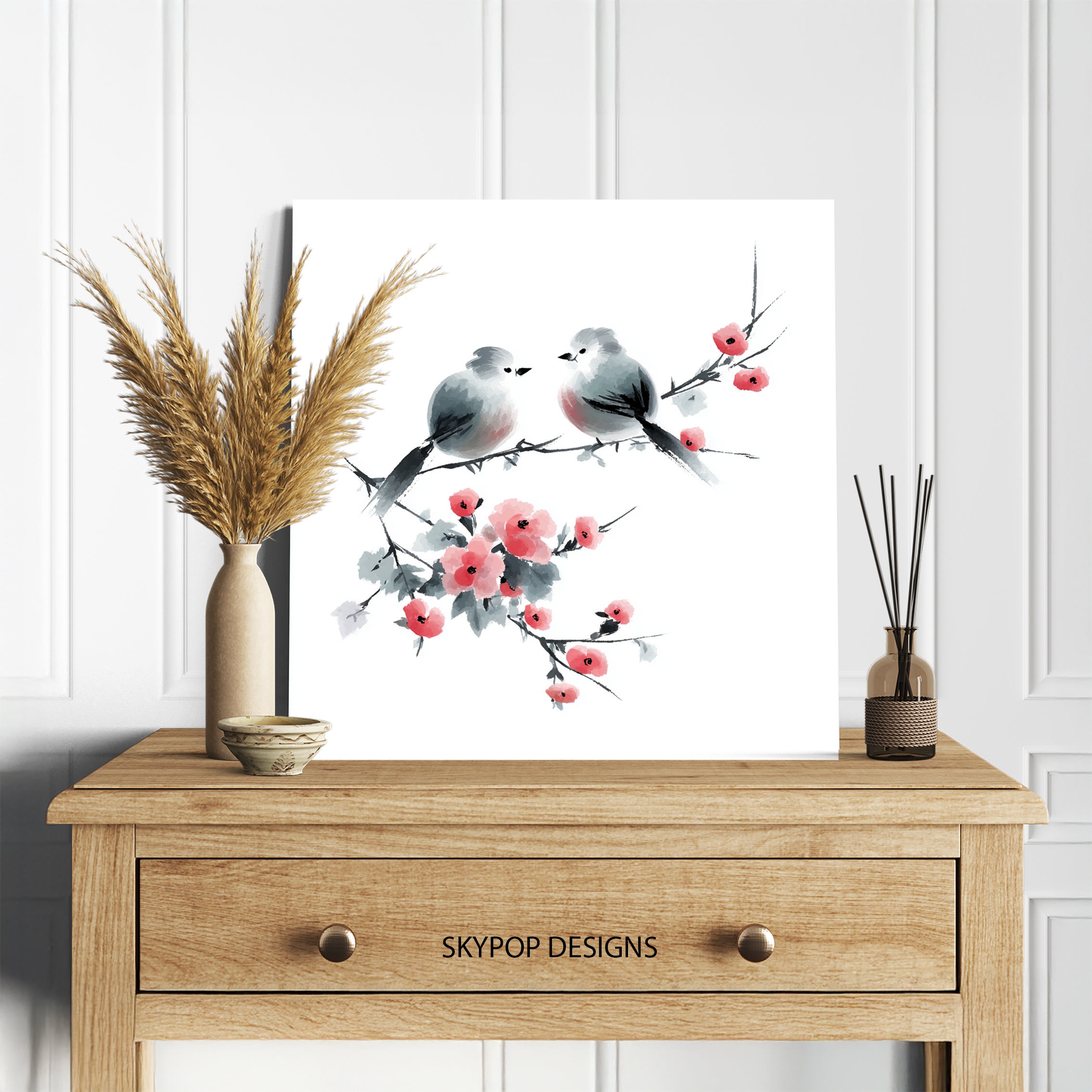 5.jpg Bird Cherry Blossom Art