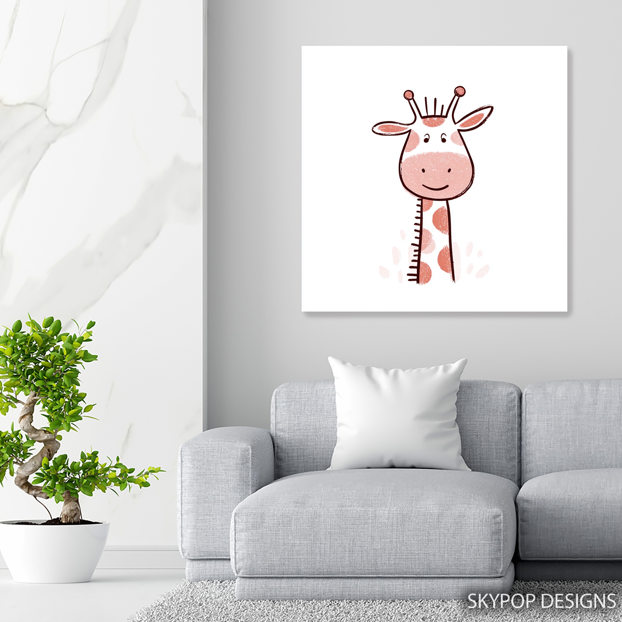 5.jpg Cute Giraffe Art
