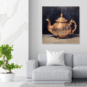 Ornate Teapot Kitchen Art