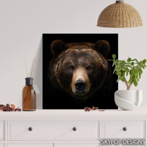 Bear Face Art