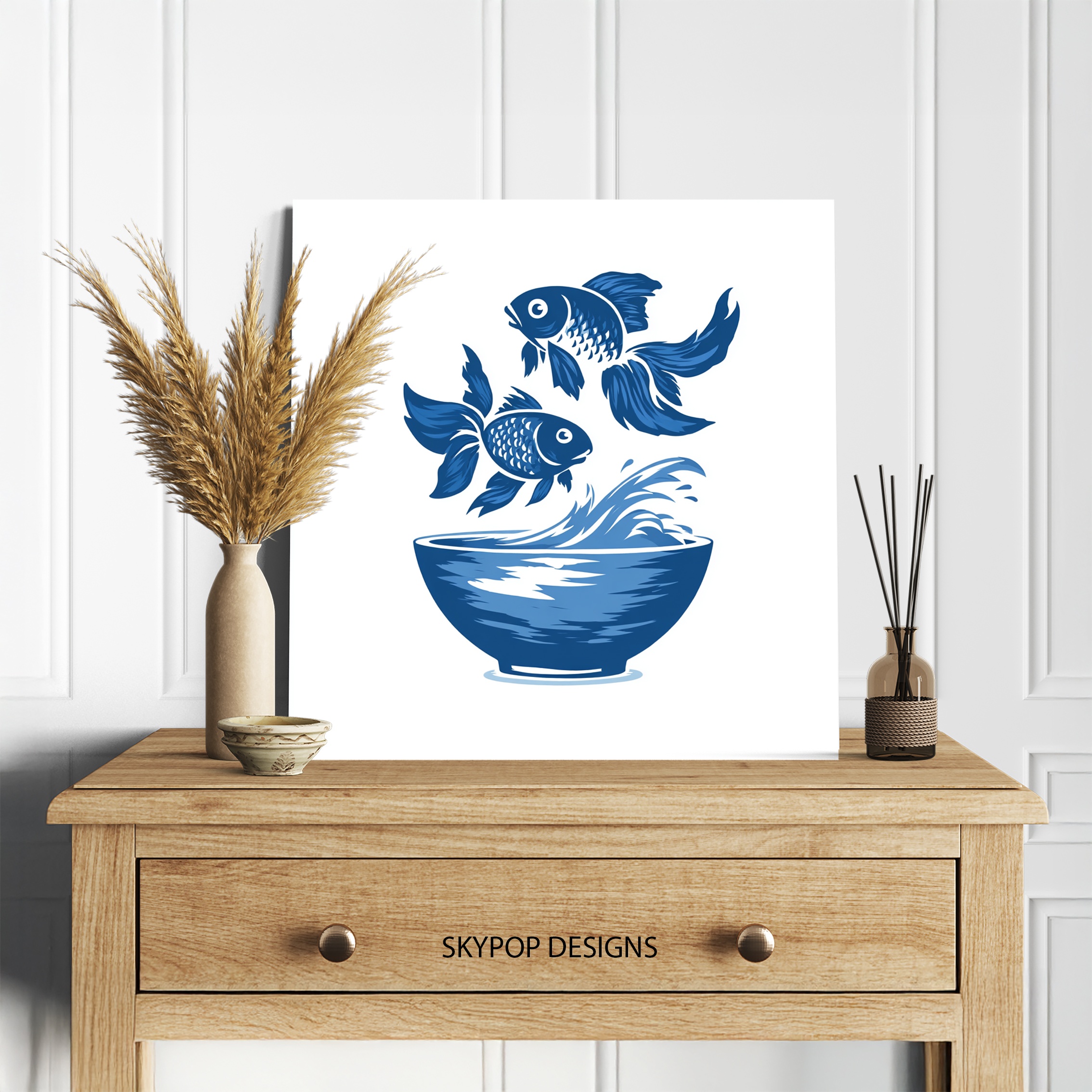 5.jpg Blue Fish Bowl Art