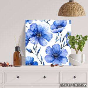Blue Poppy Art