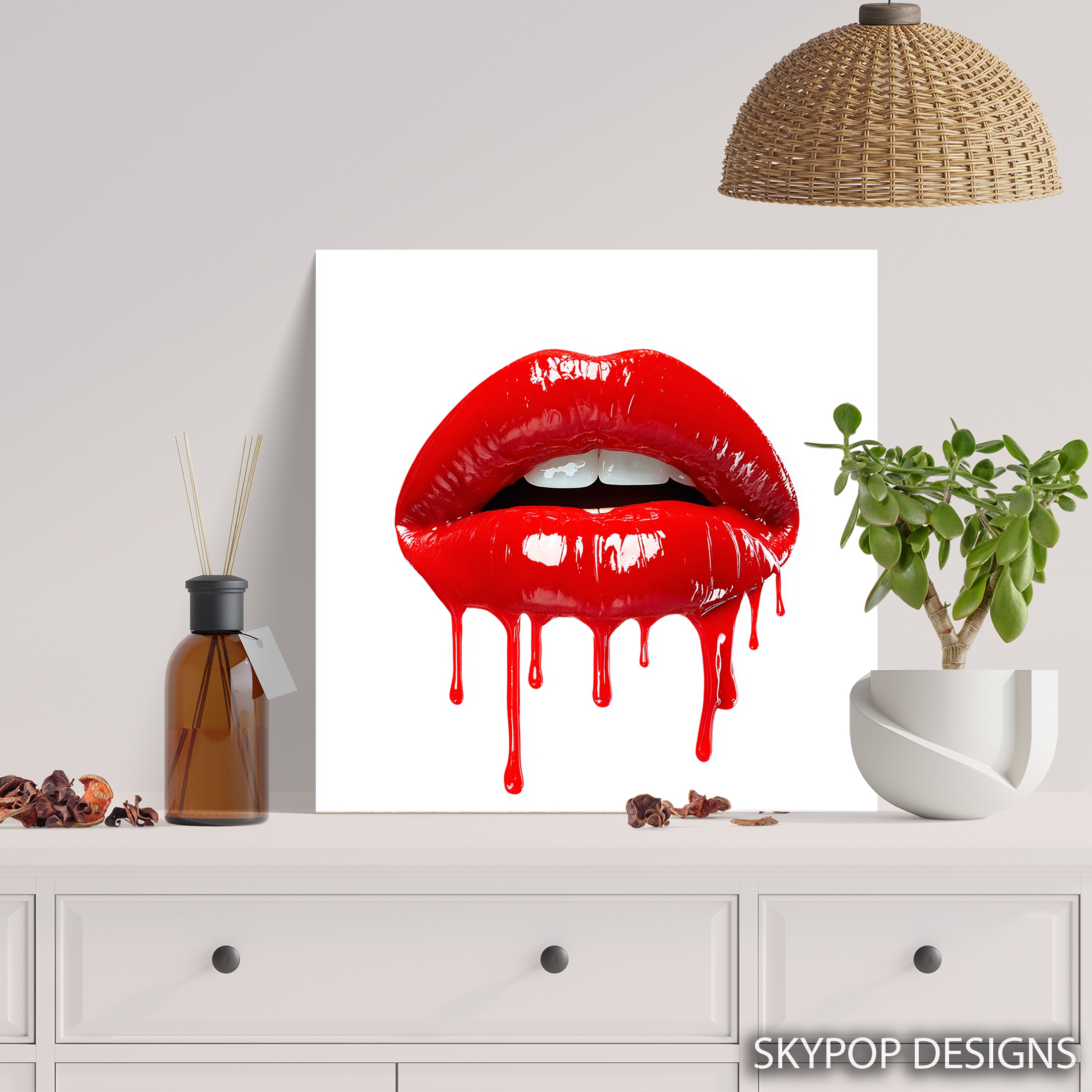 5.jpg Glossy Red Lips Art