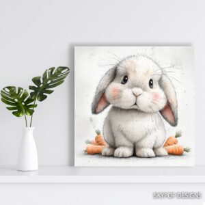 Bunny Carrot Art