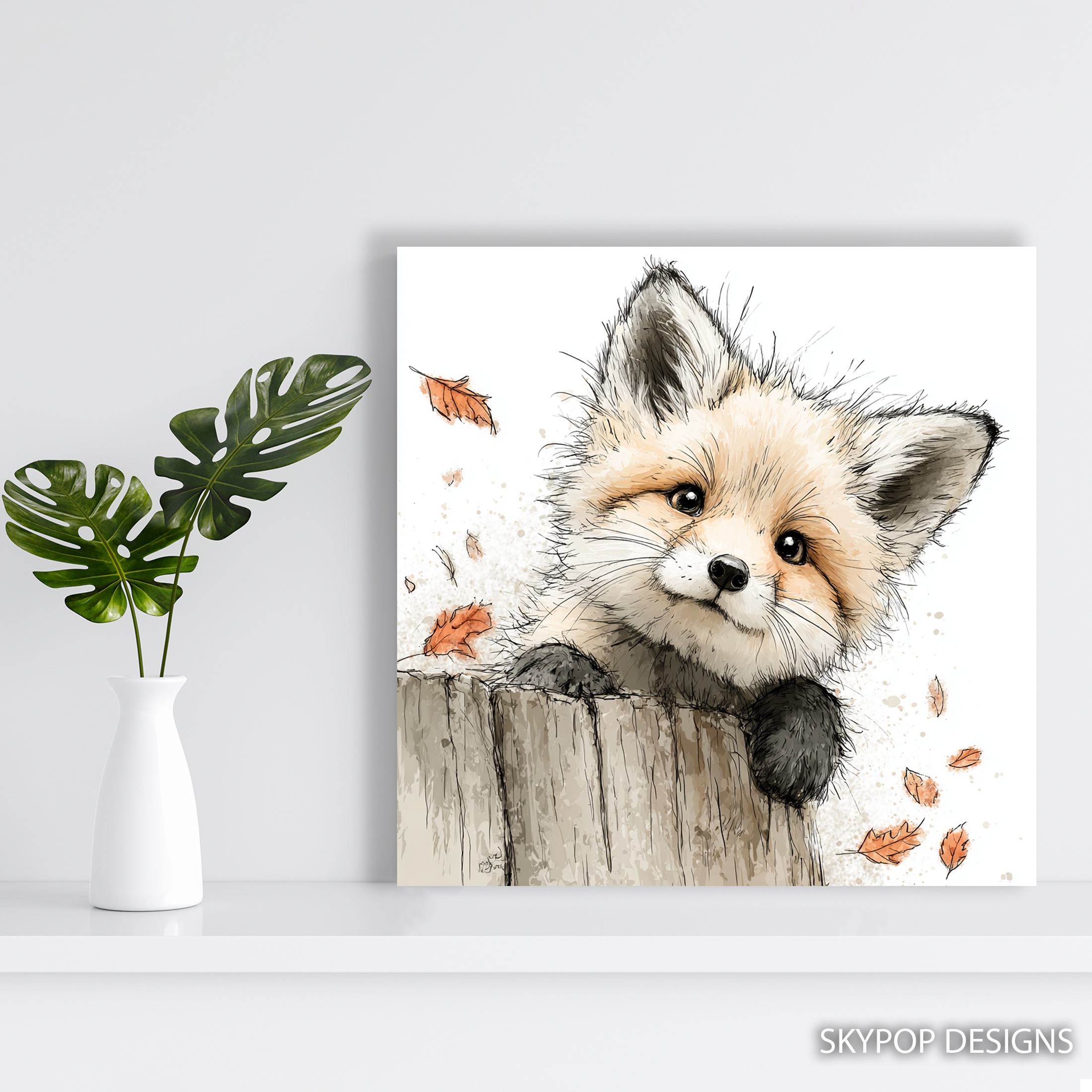5.jpg Fox Autumn Art