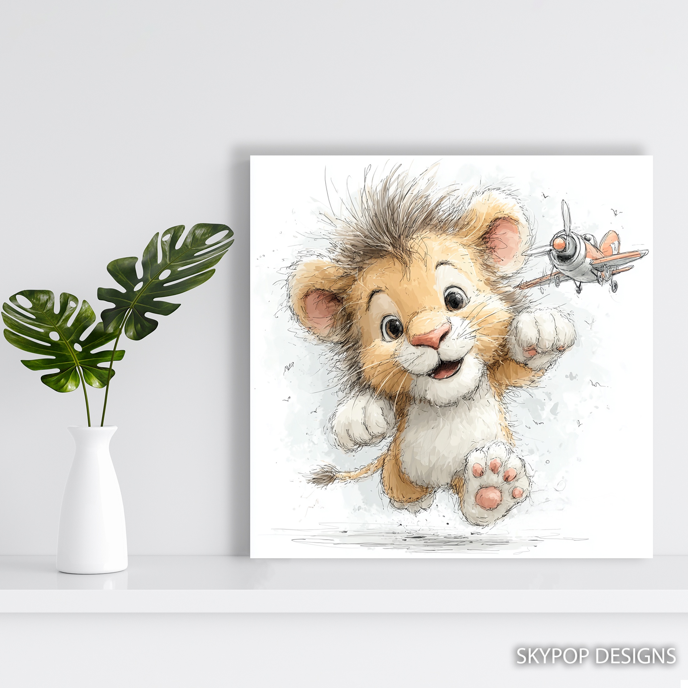 5.jpg Baby Lion Art