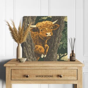 Highland Cow Art