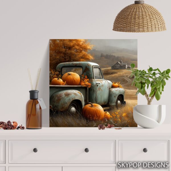 Autumn Pumpkin Truck Art