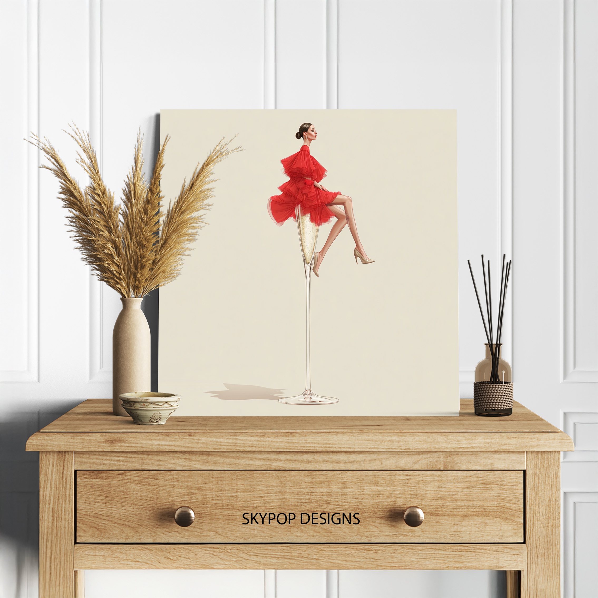 5.jpg Champagne Glass Fashion Art