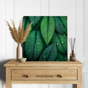 Dewy Leaf Art