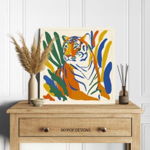 Colorful Tiger Art