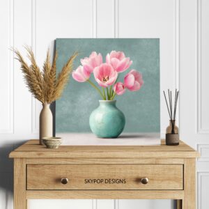 Pink Tulips Art