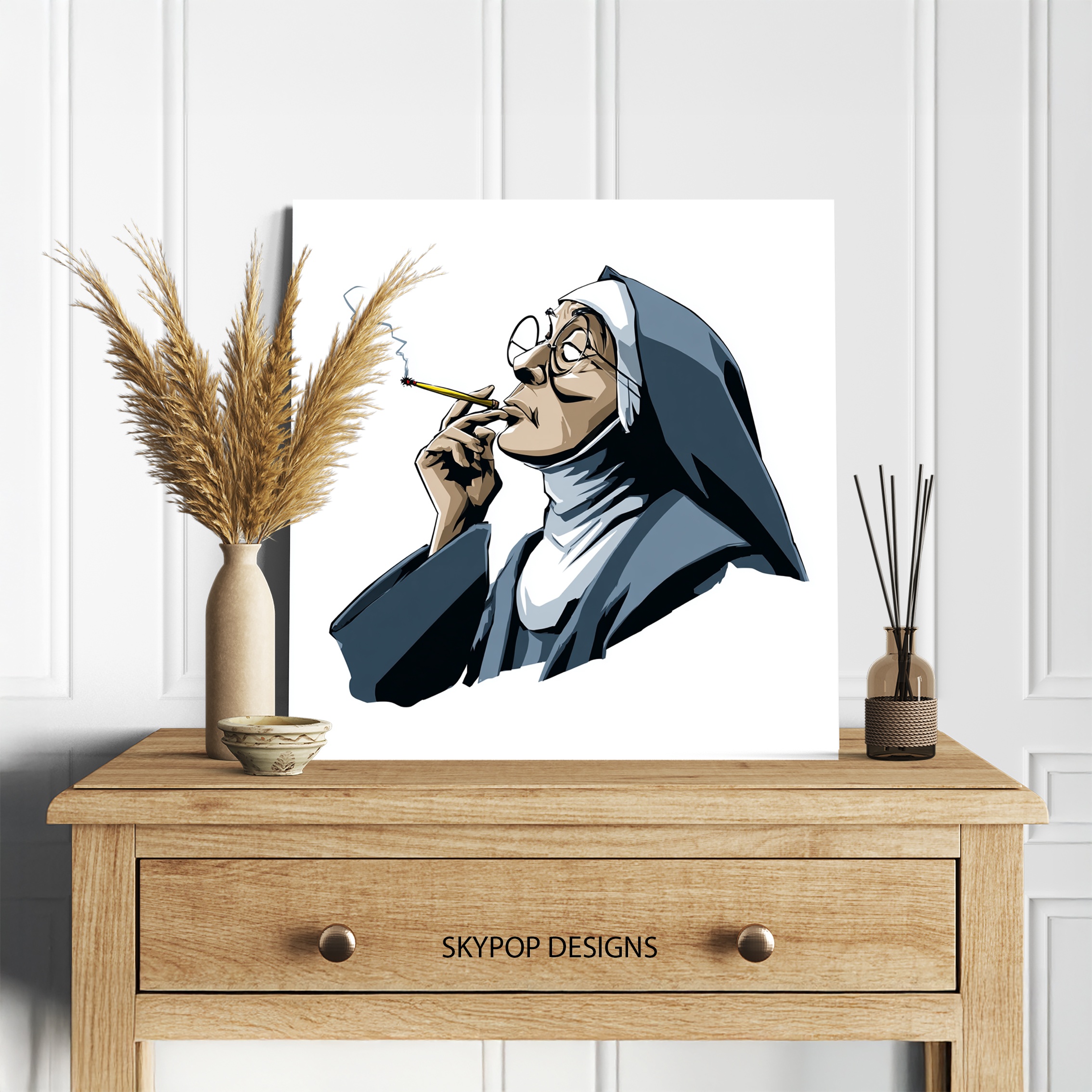 5.jpg Smoking Nun Art