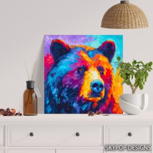 Colorful Bear Art