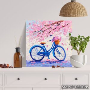 Cherry Blossom Bicycle Art