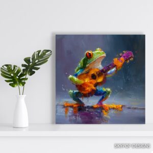 Frog Guitar Art