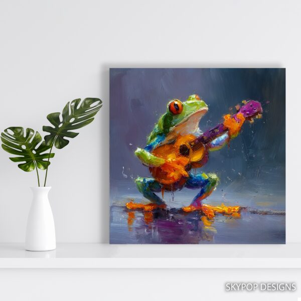 Frog Guitar Art