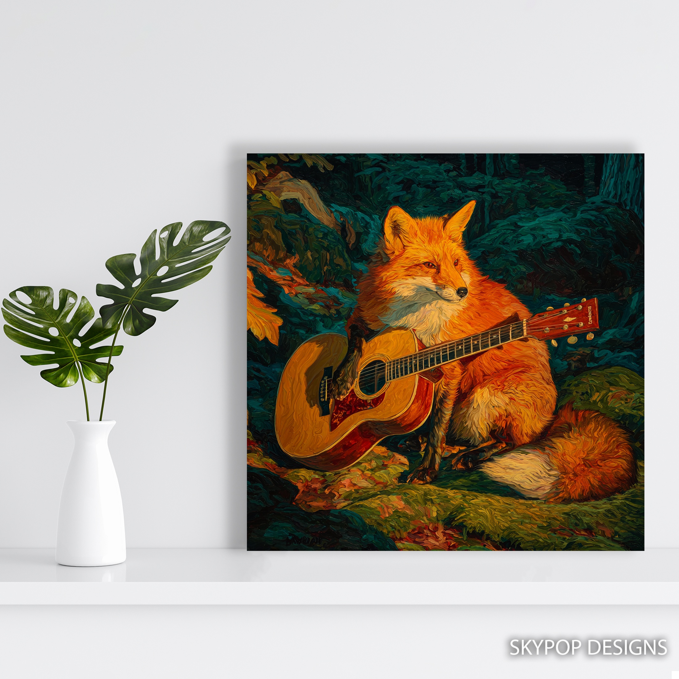 5.jpg Fox Guitar Art