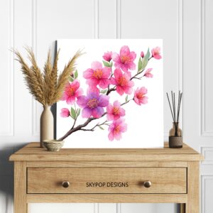 Cherry Blossom Branch Art