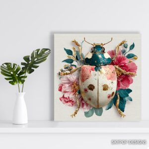 Floral Beetle Art