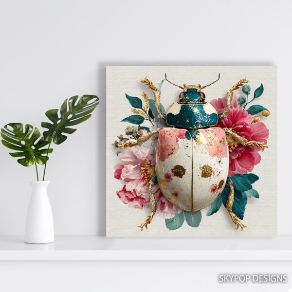 Floral Beetle Art
